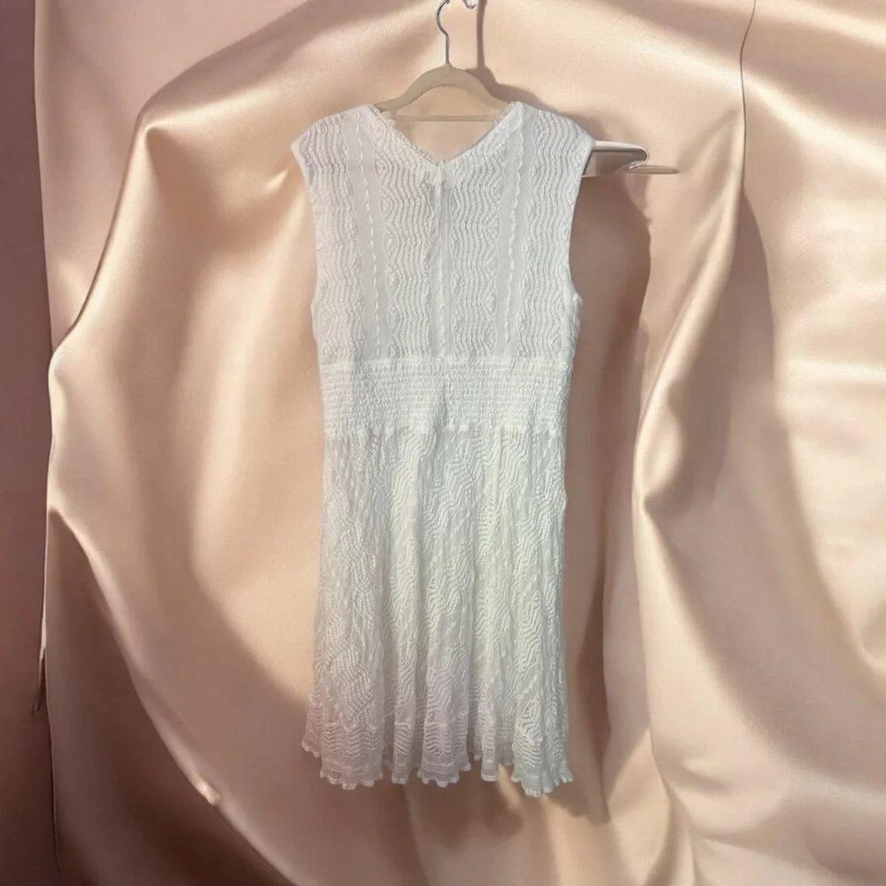 White Rabbit Rabbit Rabbit Sleeveless Stretch Lace Dress - Picture 2 of 4